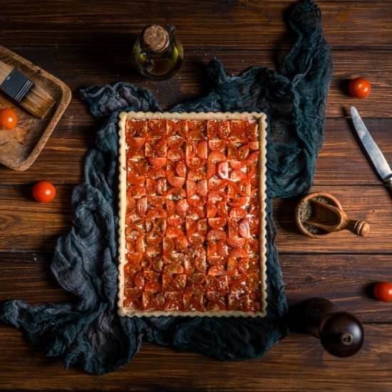 Feta Tomato Tart - Recipe photo by denisav