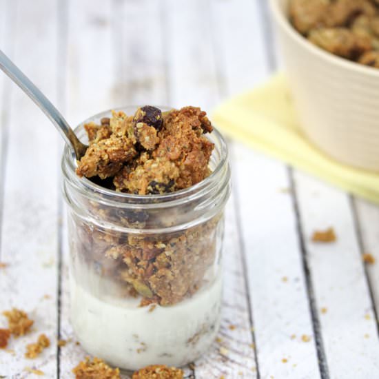 High Protein Granola - Recipe photo by Fitasamamabear