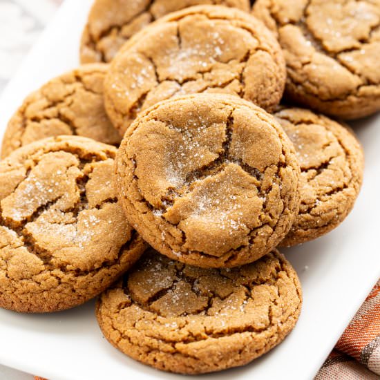 Chewy Molasses Cookies - Recipe photo by Savingroomfordessert