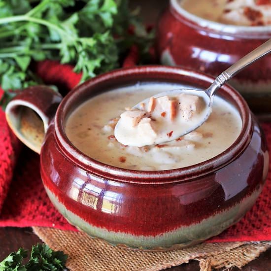 Creamy Turkey Potato Soup - Recipe photo by thekitchenismyplayground