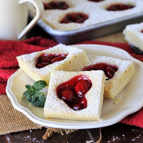 Holiday Cherry Squares - Recipe photo by thekitchenismyplayground