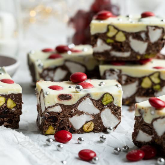 Christmas Rocky Road - Recipe photo by itsnotcomplicatedrecipes