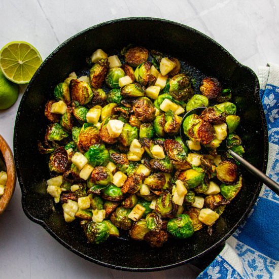 Brussel Sprouts + Banana + Lime - Recipe photo by Devancameron