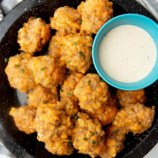 Quick & Simple Sausage Balls - Recipe photo by wholefully