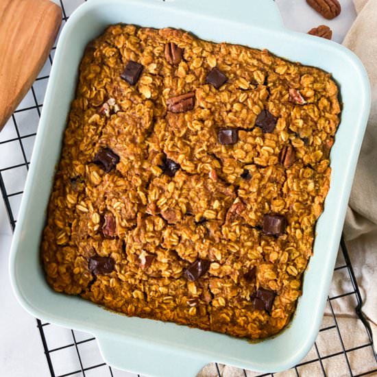 Pumpkin Baked Oatmeal - Recipe photo by Sugarylogic