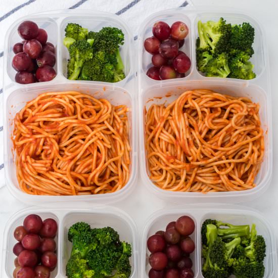 Spaghetti Easy Lunchbox Idea - Recipe photo by familyfreshmeals