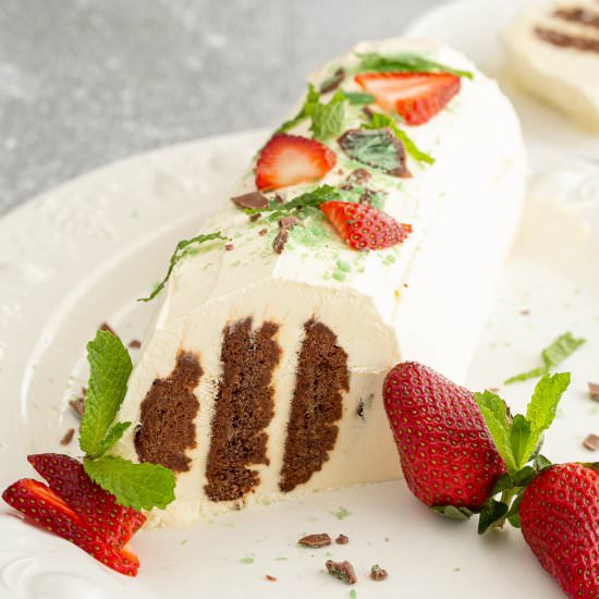 No Bake Choc Ripple Log - Recipe photo by Wandercooks