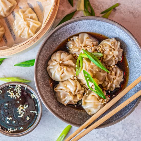 Ginger and Chicken Dumplings - Recipe photo by TaylahsKitchen