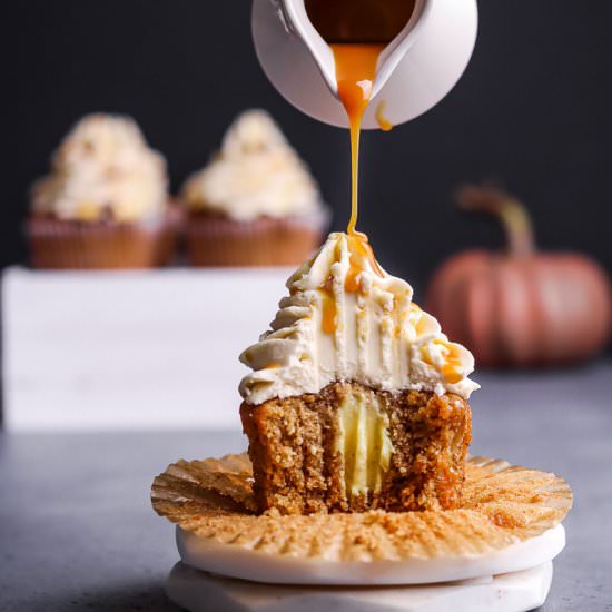 HAZELNUT CUPCAKE WITH CARAMEL - Recipe photo by worldly_treat