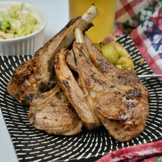 Greek Lamb Chops - Recipe photo by timeaskitchen