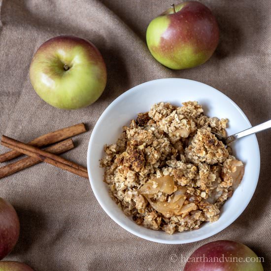 Apple Crisp with Oats - Recipe photo by hearthandvine