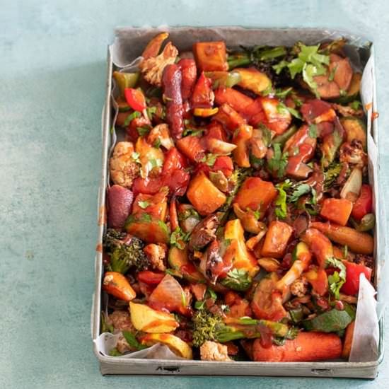 Air fryer miso glazed vegetables - Recipe photo by healingtomato