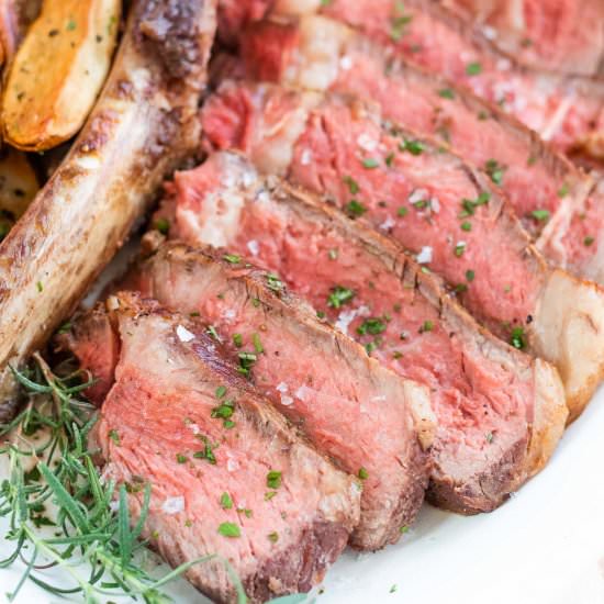 Reverse Seared Steak - Recipe photo by beyondthenoms