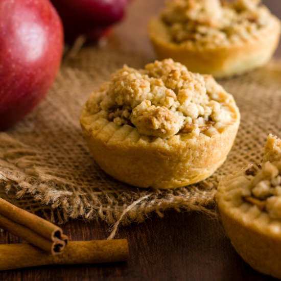 Apple Crumble Tartlets - Recipe photo by PastryWishes