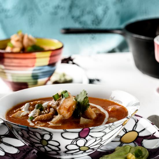 Chicken Enchilada Soup Recipe - Recipe photo by suncakemom
