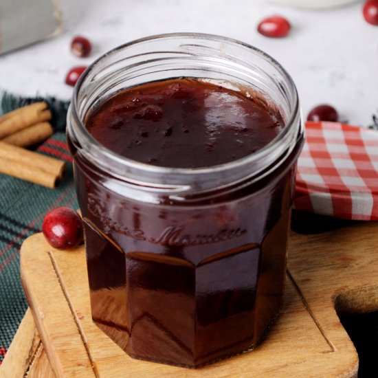 Cranberry Fireball Sauce - Recipe photo by joytothefood