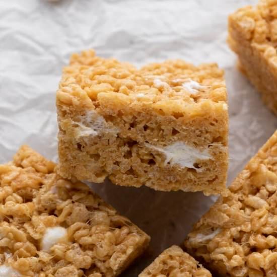 Peanut butte rice krispy treats - Recipe photo by lifestyleofafoodie