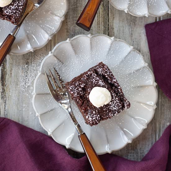 Chocolate Cranberry Snack Cake - Recipe photo by tenpoundcakecompany