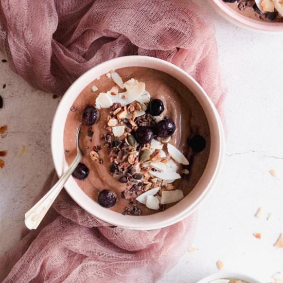 Chocolate smoothie bowl - Recipe photo by vanillafrost4