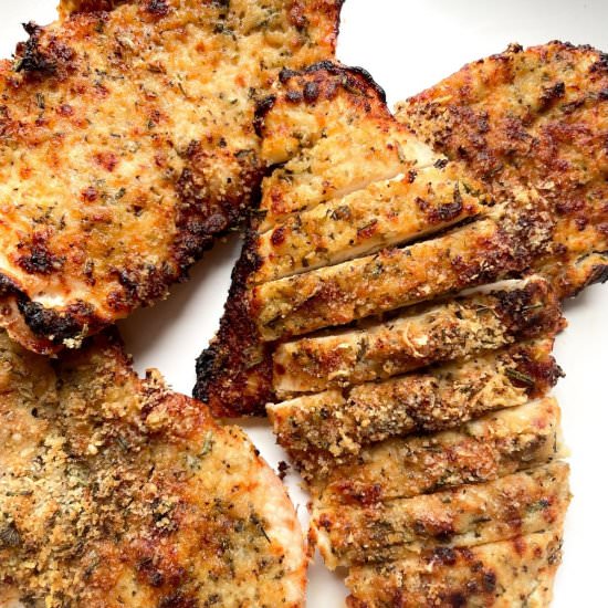Air Fryer Parmesan Crusted Chicken - Recipe photo by frozen_bananas_