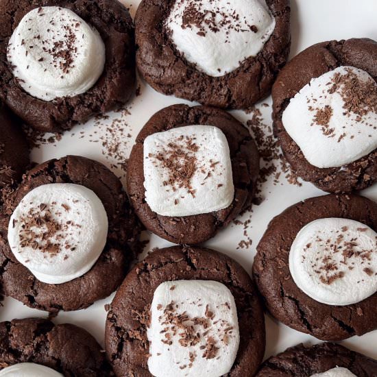 Hot Cocoa Cookies - Recipe photo by HungryBlonde