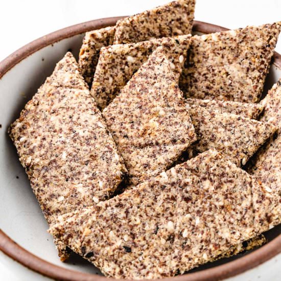 Grain-Free Crackers - Recipe photo by Amy in the Kitchen
