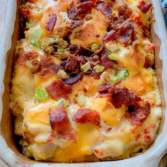 Loaded German Potato Bake - Recipe photo by NotEntirelyAverage