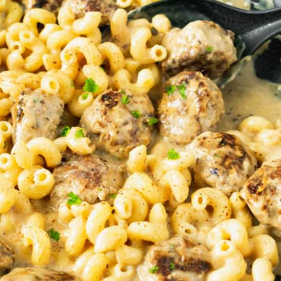 Healthier Swedish Turkey Meatballs - Recipe photo by sticksscratchkitchen