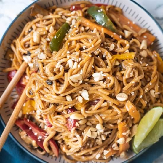 Instant Pot Peanut Noodles - Recipe photo by shintasimon