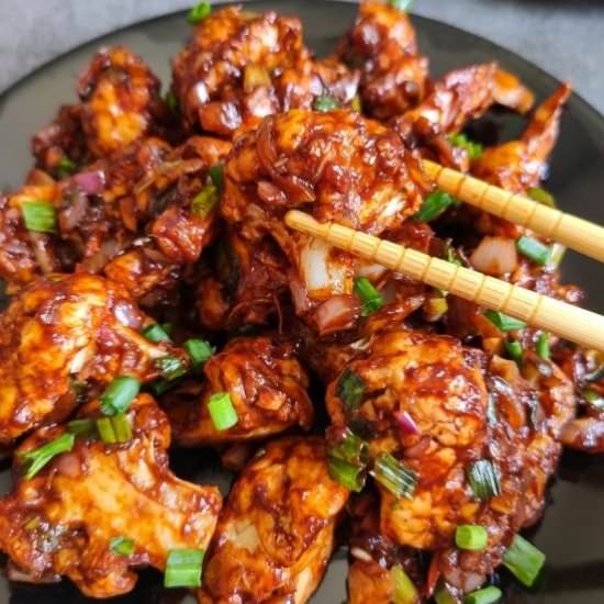Baked Gobhi Manchurian - Recipe photo by greenbowl2soul
