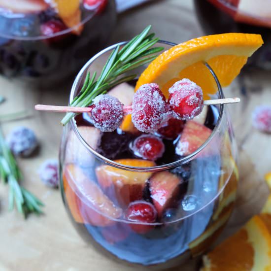 Holiday Red Sangria - Recipe photo by flavor-feed