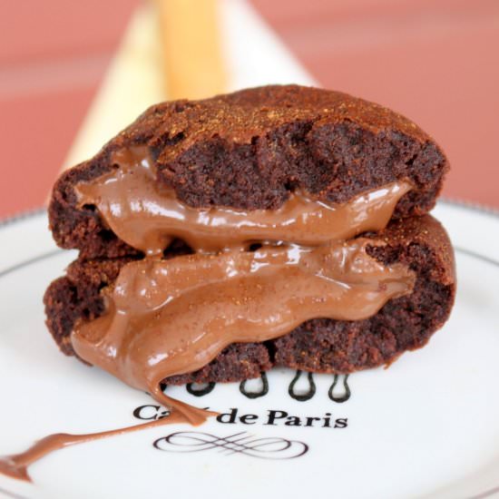 Molten Lava Nutella Cookies - Recipe photo by 5 star cookies