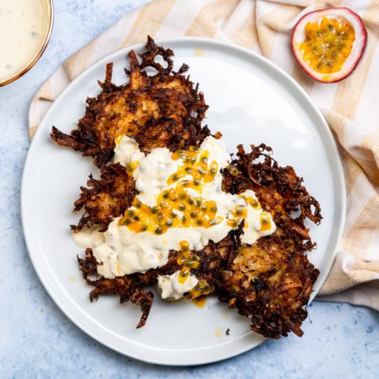 Tropical Potato Latkes - Recipe photo by leisurefanclub