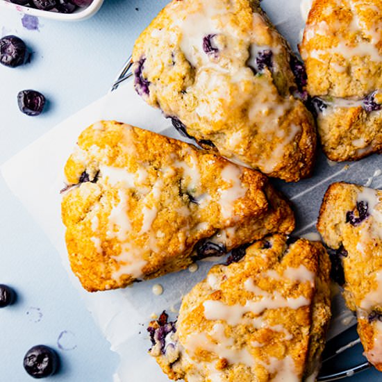 Gluten-Free Blueberry Scones - Recipe photo by ScienceandCrumbs
