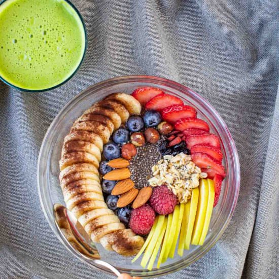 Breakfast Fruit Bowl - Recipe photo by Ourplantbasedworld