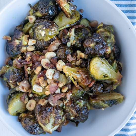 oven-roasted Brussels Sprouts - Recipe photo by The Frizzled Leek