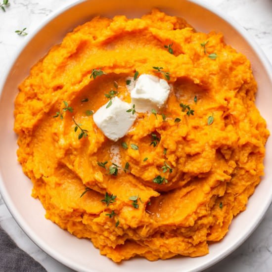 Vegan Sweet Potato Mash - Recipe photo by lavenderandmacarons