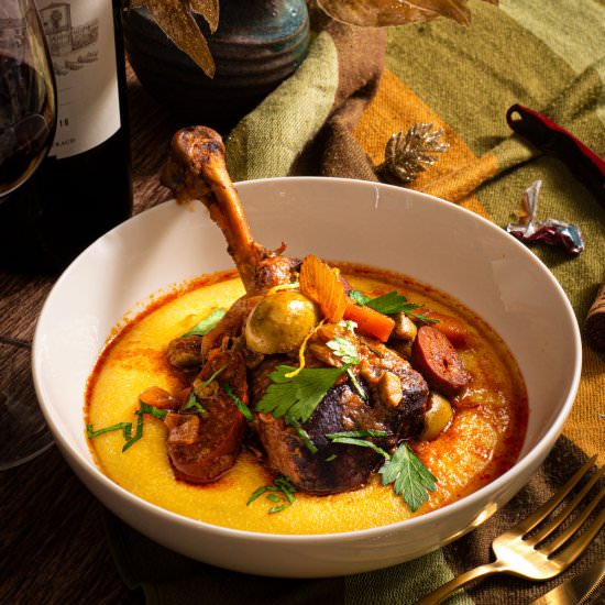 Braised Turkey with Chorizo - Recipe photo by rhubarbandcod