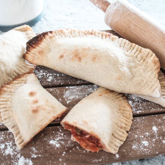 Homemade Vegan Pizza Pockets - Recipe photo by theveganabroad_