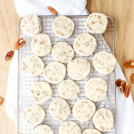 Maple Pecan Shortbread - Recipe photo by DoughEyedBlog