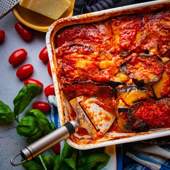 Ultra Comforting Keto Eggplant Parm - Recipe photo by Devancameron