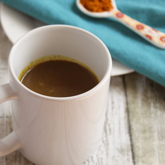 Turmeric Hot Chocolate - Recipe photo by Everything Pretty