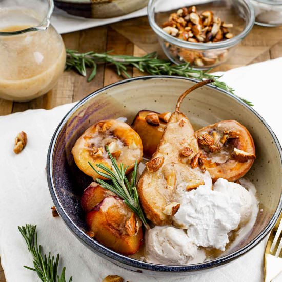 Baked Pear & Stone Fruit - Recipe photo by tastythriftytimely