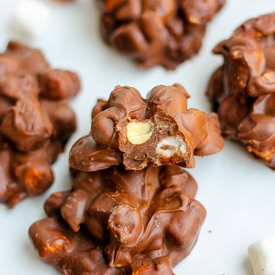 Rocky Road Candy Clusters - Recipe photo by Kathryns.kitchen.blog