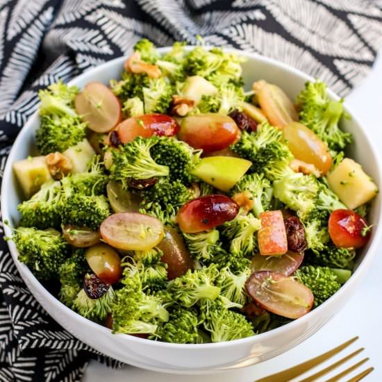 Broccoli Grape Salad without Mayo - Recipe photo by amykatz