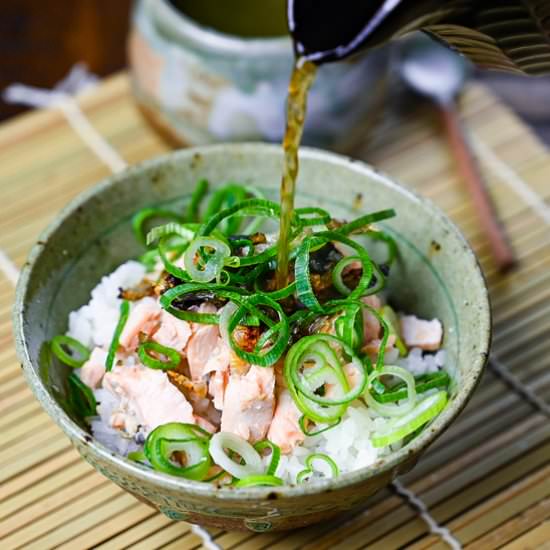 Salmon Ochazuke (Japanese Tea Rice) - Recipe photo by Sudachi Recipes