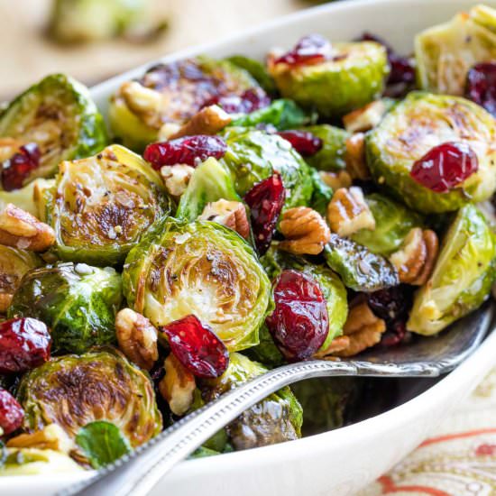 Roasted Brussel Sprouts - Recipe photo by Two Healthy Kitchens