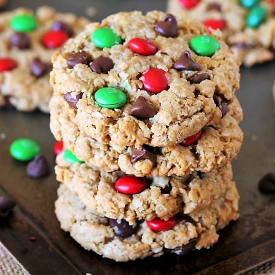 Christmas Monster Cookies - Recipe photo by thekitchenismyplayground