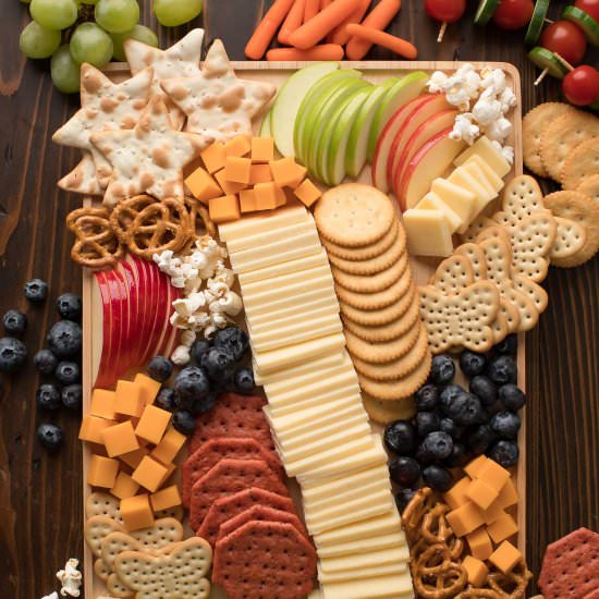 Easy Kid-Friendly Cheese Board - Recipe photo by peasandcrayons