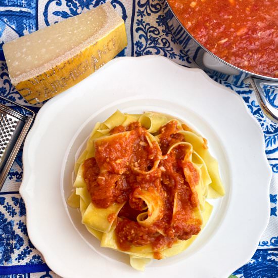 Homemade Grated Onion Tomato Sauce - Recipe photo by TastefullyGrace